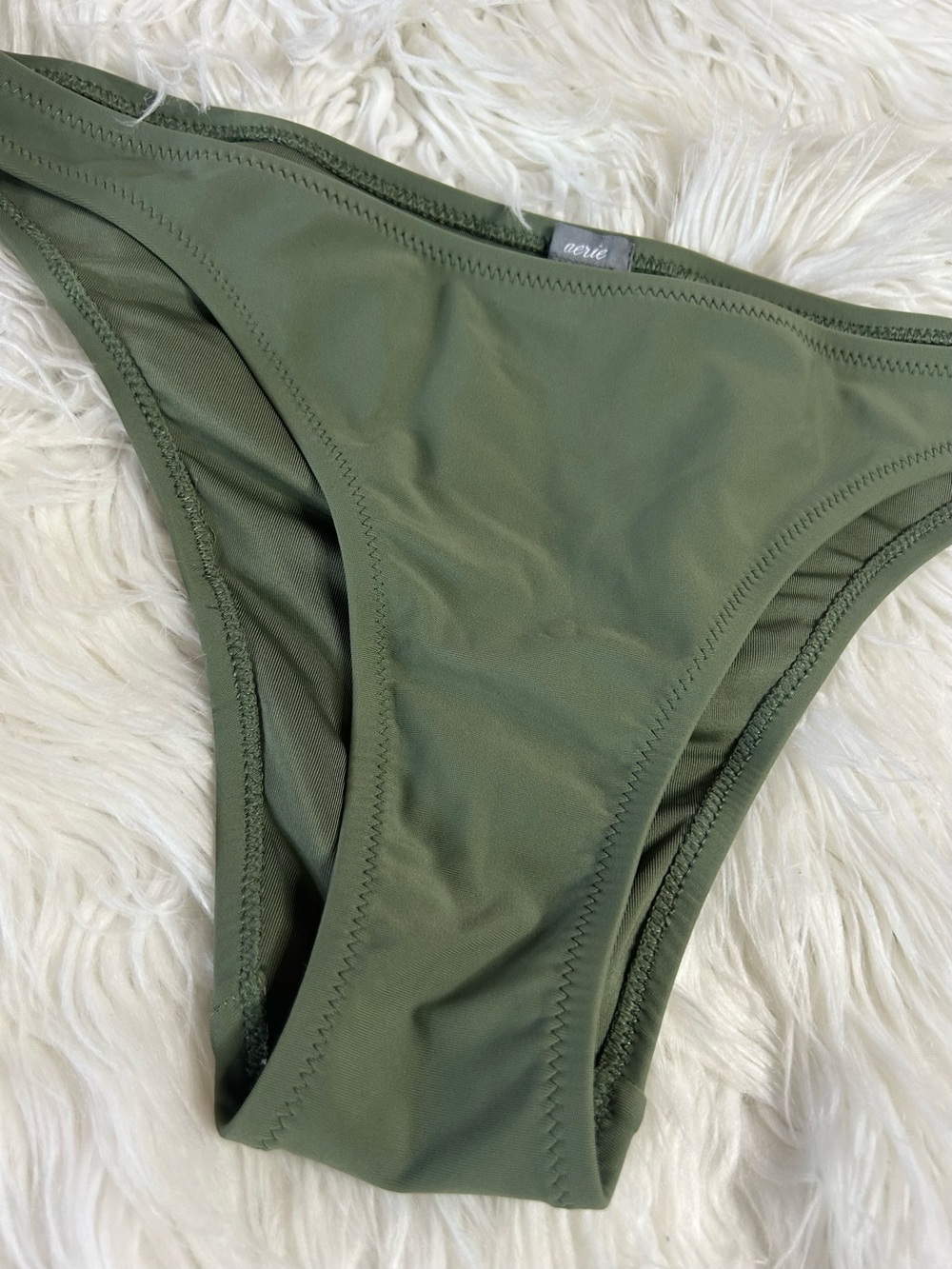 Aerie Olive Green Women's Bikini Bottom - Picture 2 of 4
